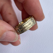 Load image into Gallery viewer, Rustic Male Wedding band/Engagement ring - 8mm - yellow gold