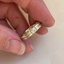 Load image into Gallery viewer, Dual ring - 10kt yellow gold, 14kt yellow gold