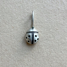 Load image into Gallery viewer, OOAK Lady bug #1 sterling silver pendant/charm