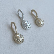 Load image into Gallery viewer, OOAK - 10kt yellow gold/sterling silver ladybug charms
