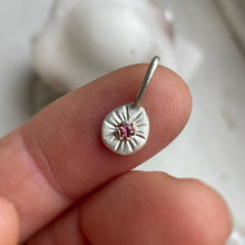 Load image into Gallery viewer, Sale - OOAK pink tourmaline silver gold setting pendant/charm