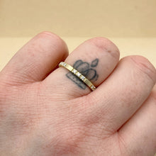 Load image into Gallery viewer, Yellow gold - Halve eternity ring - Ethical diamonds