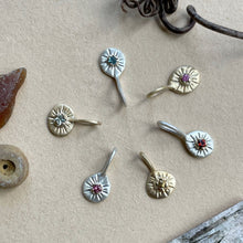 Load image into Gallery viewer, Sale - OOAK pink tourmaline silver gold setting pendant/charm