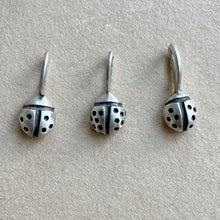 Load image into Gallery viewer, OOAK Lady bug #3 sterling silver pendant/charm
