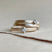 Load image into Gallery viewer, Made to order - Plain Gold Stacking Ring, Textured, Minimal, Ethically Made
