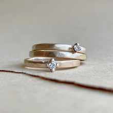 Load image into Gallery viewer, Made to order - Plain Gold Stacking Ring, Textured, Minimal, Ethically Made