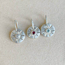 Load image into Gallery viewer, OOAK round aquamarine sterling silver pendant/charm