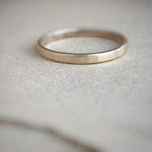 Load image into Gallery viewer, Made to order - Plain Gold Stacking Ring, Textured, Minimal, Ethically Made