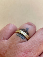 Load image into Gallery viewer, Dual ring - 10kt yellow gold, 14kt yellow gold