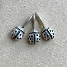 Load image into Gallery viewer, OOAK Lady bug #1 sterling silver pendant/charm