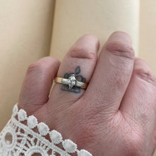 Load image into Gallery viewer, Sierra Dawn – Handcrafted Two-Tone Engagement Ring