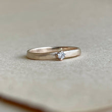 Load image into Gallery viewer, Made to order - Round Stone Stacking Ring, Organic, Textured, Ethically Made
