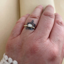Load image into Gallery viewer, Wildwood Bloom – Handcrafted Two-Tone Engagement Ring