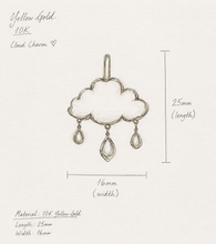 Load image into Gallery viewer, Ocean Breeze Cloud Charm – Custom Deposit for Nikki