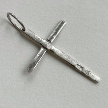 Load image into Gallery viewer, August - OOAK white gold cross
