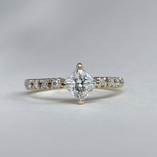 Load image into Gallery viewer, North Star – Handcrafted Pavé Engagement Ring