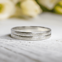 Load image into Gallery viewer, 925 - 4mm - Linear Male engagement ring