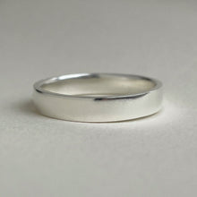 Load image into Gallery viewer, Thick 925 Sterling Silver Wedding Band with Semi-Polished Texture