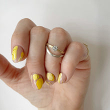 Load image into Gallery viewer, Handcrafted high arch curved wedding band in thin rustic white gold with minimal texture, ethically sourced