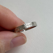 Load image into Gallery viewer, Geometric Male Engagement - 4mm - white gold - 10kt