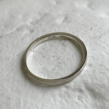 Load image into Gallery viewer, Handcrafted brushed hammered wedding bands - Top view