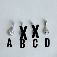 Load image into Gallery viewer, OOAK - Sterling silver ladybug charms
