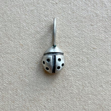 Load image into Gallery viewer, OOAK Lady bug #1 sterling silver pendant/charm
