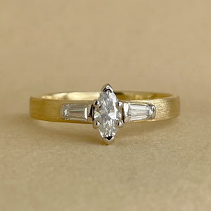 Sierra Dawn – Handcrafted Two-Tone Engagement Ring