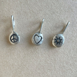 OOAK Lady bug #3 sterling silver pendant/charm