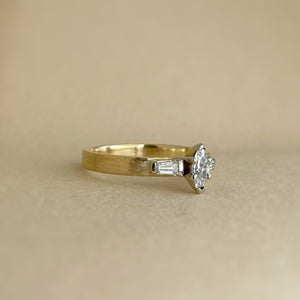 Sierra Dawn – Handcrafted Two-Tone Engagement Ring