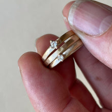 Load image into Gallery viewer, Made to order - Plain Gold Stacking Ring, Textured, Minimal, Ethically Made
