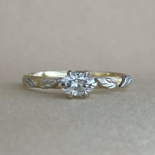 Load image into Gallery viewer, Wildwood Bloom – Handcrafted Two-Tone Engagement Ring
