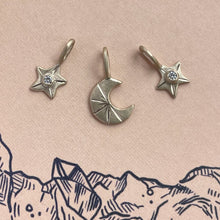 Load image into Gallery viewer, Three - Star charm 10kt solid yellow gold pendant/charm
