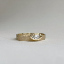 Load image into Gallery viewer, Made to order - East West Golden Marquise - yellow gold engagement ring
