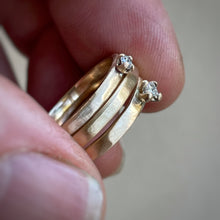Load image into Gallery viewer, Made to order - Plain Gold Stacking Ring, Textured, Minimal, Ethically Made
