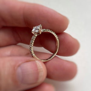 North Star – Handcrafted Pavé Engagement Ring