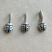 Load image into Gallery viewer, OOAK Lady bug #3 sterling silver pendant/charm
