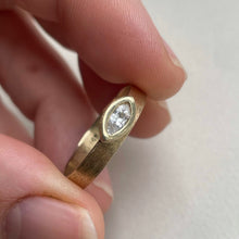 Load image into Gallery viewer, Made to order - East West Golden Marquise - yellow gold engagement ring
