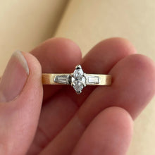 Load image into Gallery viewer, Sierra Dawn – Handcrafted Two-Tone Engagement Ring
