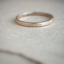 Load image into Gallery viewer, Made to order - Plain Gold Stacking Ring, Textured, Minimal, Ethically Made
