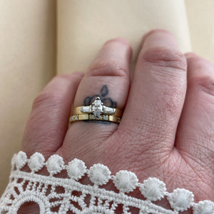 Sierra Dawn – Handcrafted Two-Tone Engagement Ring