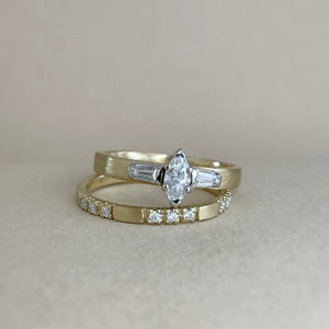 Sierra Dawn – Handcrafted Two-Tone Engagement Ring