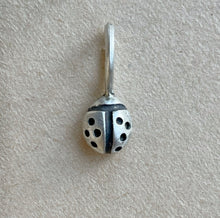 Load image into Gallery viewer, OOAK Lady bug #3 sterling silver pendant/charm
