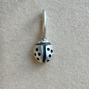 OOAK Lady bug #3 sterling silver pendant/charm