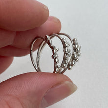 Load image into Gallery viewer, OOAK - Sterling silver granulated stacking rings

