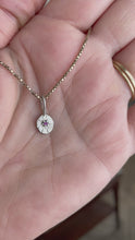 Load and play video in Gallery viewer, OOAK pink sapphire 10kt solid white gold pendant/charm
