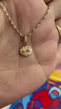 Load and play video in Gallery viewer, OOAK marquise yellow sapphire 10kt solid yellow gold pendant/charm
