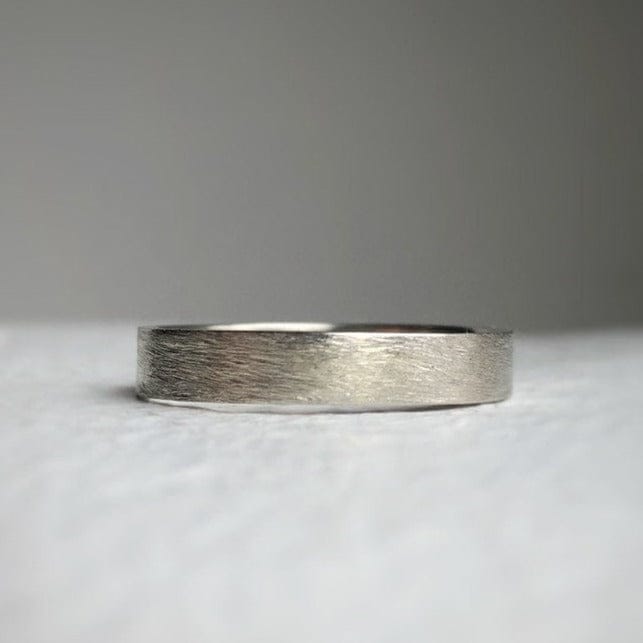 Solid 10k - Rustic wedding band - rustic gold wedding band - Wedding band - Men's wedding bands - Rustic wedding ring - White gold ring - eco friendly and sustainable ring