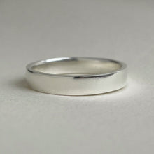 Load image into Gallery viewer, Thick 925 Sterling Silver Wedding Band with Semi-Polished Texture
