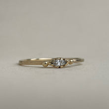 Load image into Gallery viewer, OOAK - Anne in yellow gold - marquise white sapphire

